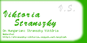 viktoria stranszky business card